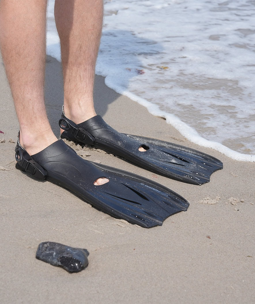 Watery diving fins for adults - Delmere - Black