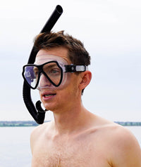 Watery snorkel set for adults (from 15 years) - Itzel/Breeve - Black