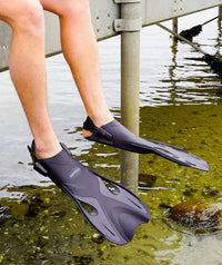 Watery short swim fins - Fisher - Blue