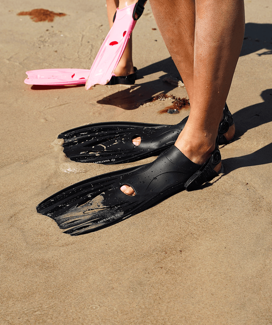 Watery diving fins for adults - Delmere - Black