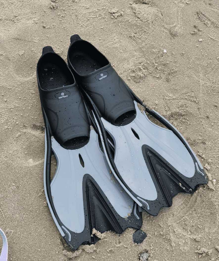 Watery adult snorkel set - Delphina Hudson - Black