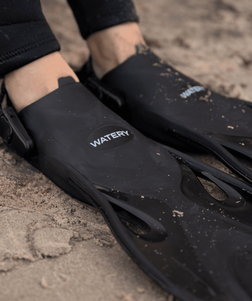Watery snorkel set for adults - Fisher/Hudson - Black