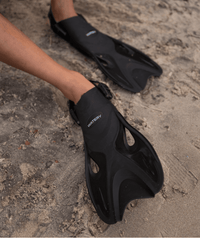 Watery snorkel set for adults - Fisher/Hudson - Black