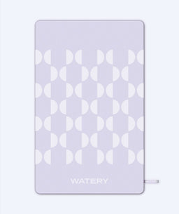 Watery microfiber towel (175 x 110 cm) - Rafferty - Dust Purple