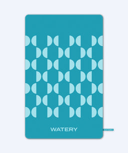Watery microfiber towel (175 x 110 cm) - Rafferty - Ocean Blue