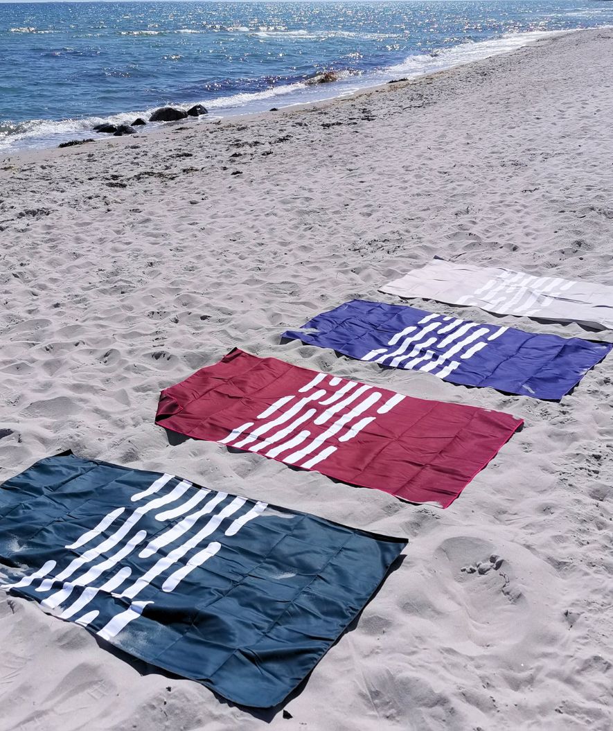 Watery microfiber towel - Eco Nebraska Family - Sand
