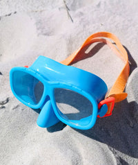 Watery Combo snorkel set for kids (4-10) - Wyre - Blue/orange