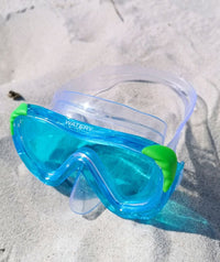 Watery diving mask for kids (4-10) - Shore - Green/blue