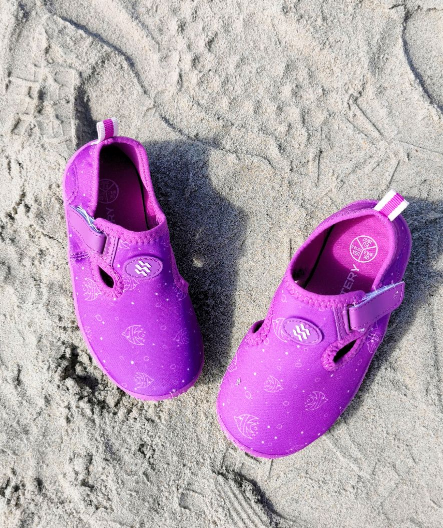 Watery swim shoes for kids - Romney - Purple