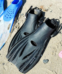 Watery diving fins for adults - Delmere - Black