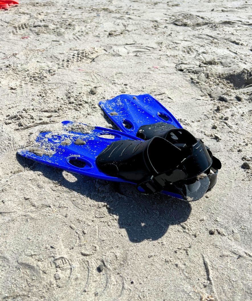 Watery diving fins for adults - Masika - Blue