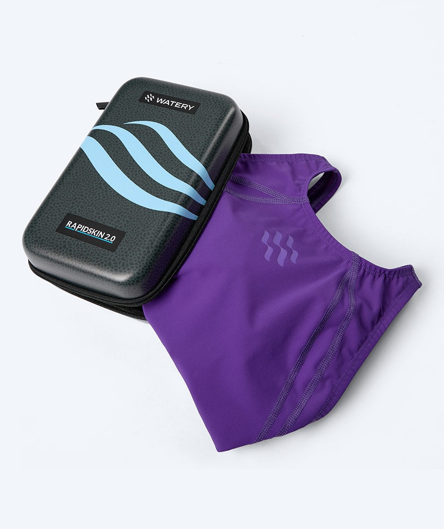 Watery competition swimsuit for girls - Rapidskin 2.0 - Purple