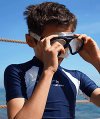 Watery diving mask for junior (8-15) - Ohio - Black