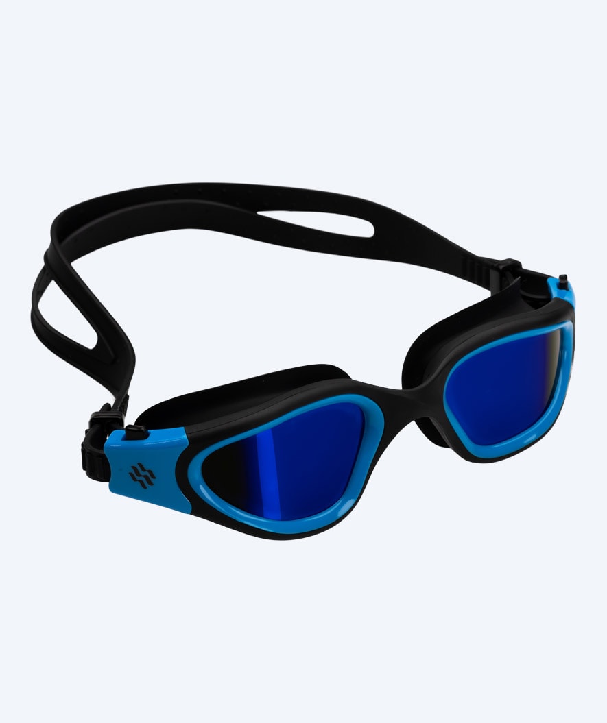 Watery exercise swim goggles - Raven Mirror - Blue/blue