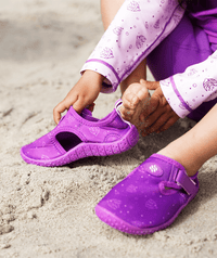Watery swim shoes for kids - Romney - Purple