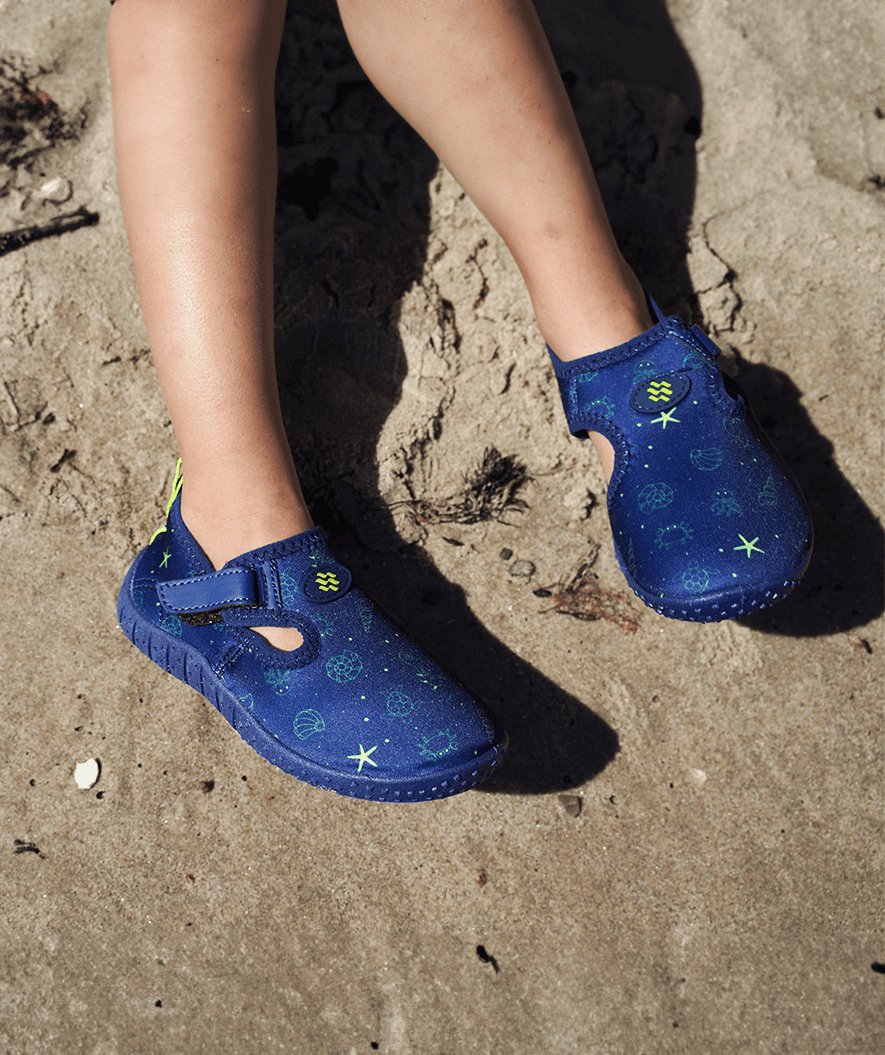 Watery swim shoes for kids - Romney - Dark blue