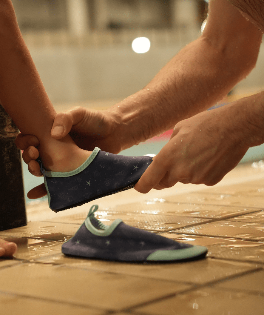 Watery swim socks for kids - Seadon - Atlantic Green