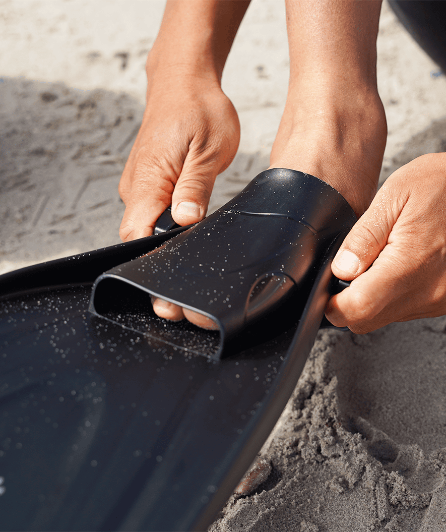 Watery diving fins for adults - Skipper - Black
