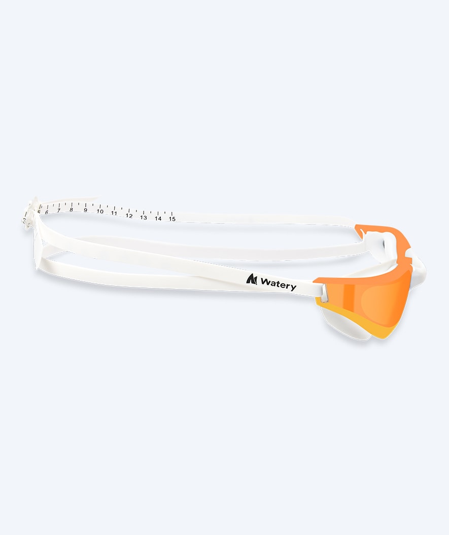 Watery swim goggles - Instinct Mirror - White/gold