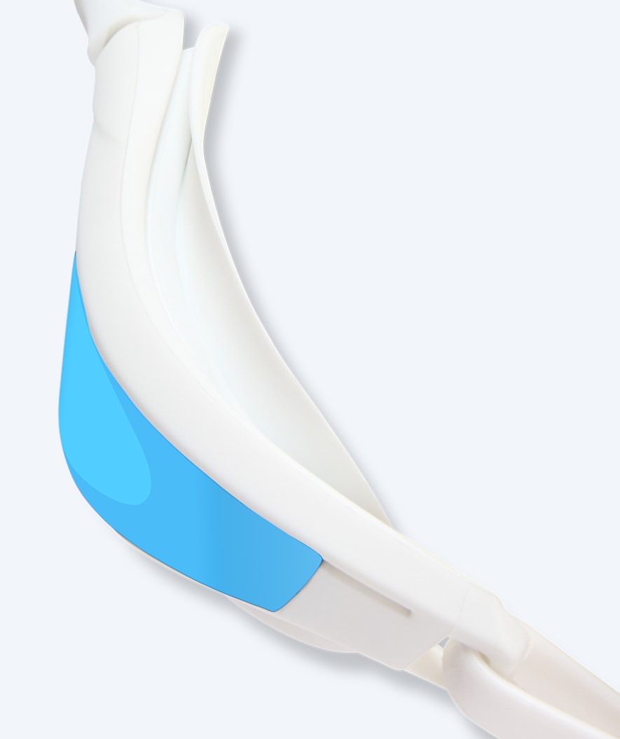 Watery swim goggles - Instinct Ultra Mirror - White/blue