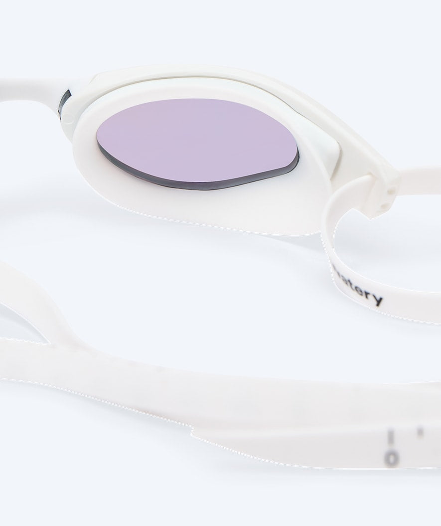 Watery swim goggles - Instinct Ultra Mirror - White/gold