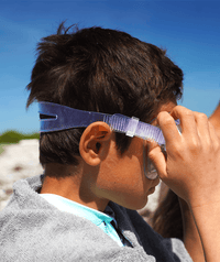 Watery diving mask for junior (8-15) - Odine - Blue/white