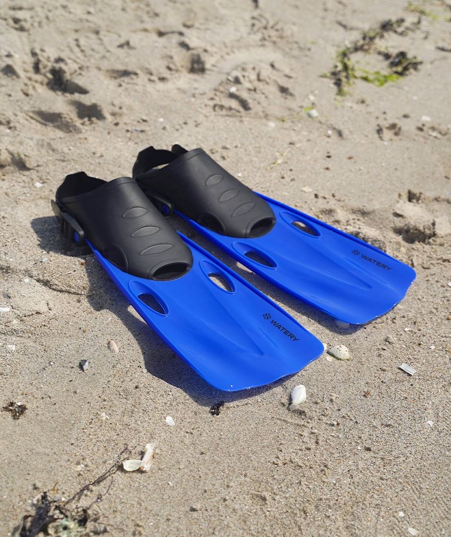 Watery diving fins for adults - Masika - Blue