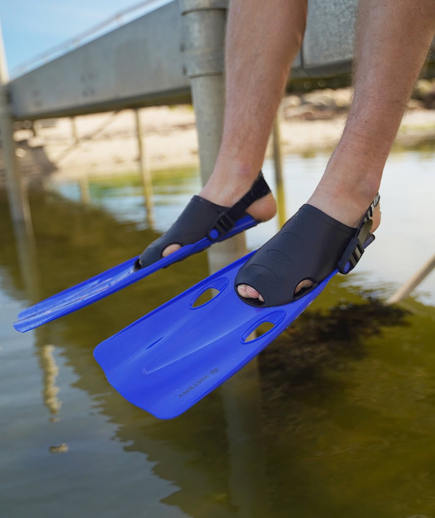Watery diving fins for adults - Masika - Blue