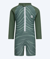 Watery UV-suit for kids - Fjord Long Sleeve Rashguard - Green