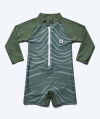 Watery UV-suit for kids - Fjord Long Sleeve Rashguard - Green