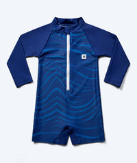 Watery UV-suit for kids - Fjord Long Sleeve Rashguard - Dark blue