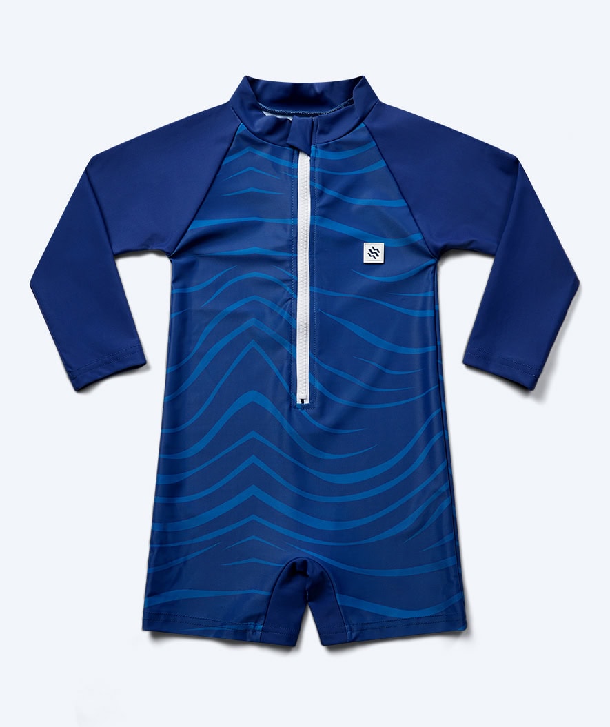 Watery UV-suit for kids - Fjord Long Sleeve Rashguard - Dark blue
