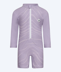 Watery UV-suit for kids - Fjord Long Sleeve Rashguard - Purple
