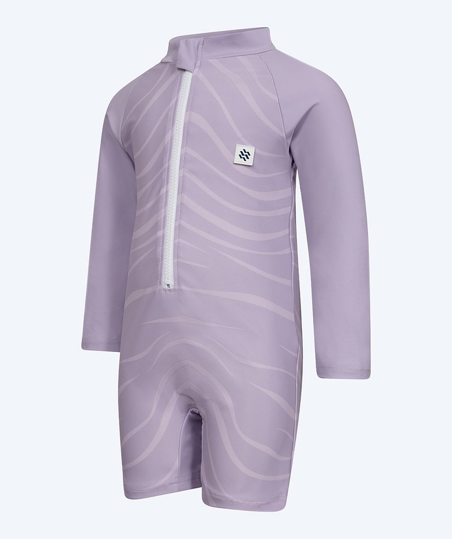 Watery UV-suit for kids - Fjord Long Sleeve Rashguard - Purple