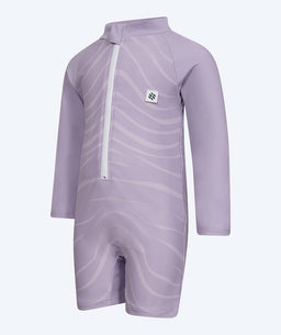 Watery UV-suit for kids - Fjord Long Sleeve Rashguard - Purple