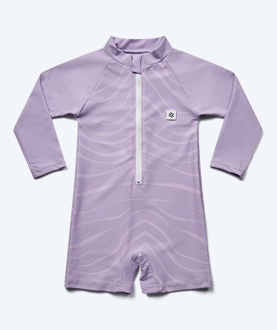 Watery UV-suit for kids - Fjord Long Sleeve Rashguard - Purple