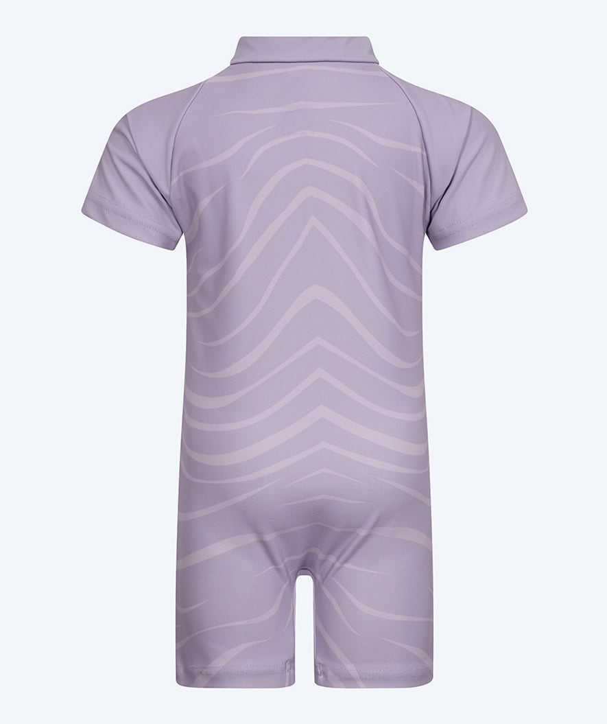 Watery UV-suit for kids - Fjord Short Sleeve Rashguard - Purple