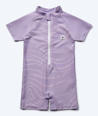 Watery UV-suit for kids - Fjord Short Sleeve Rashguard - Purple