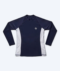 Watery UV-shirt for women - Talcott Long Sleeve Rashguard - Darkblue/white