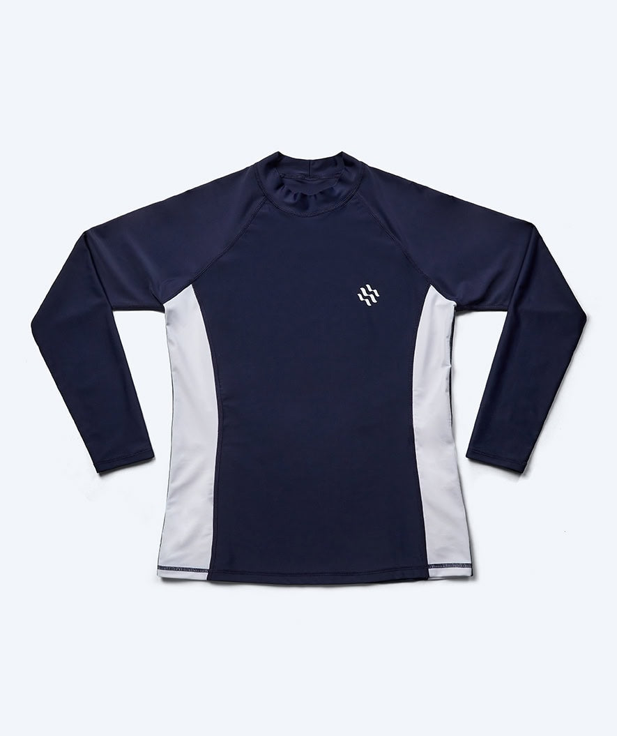 Watery UV-shirt for women - Talcott Long Sleeve Rashguard - Darkblue/white