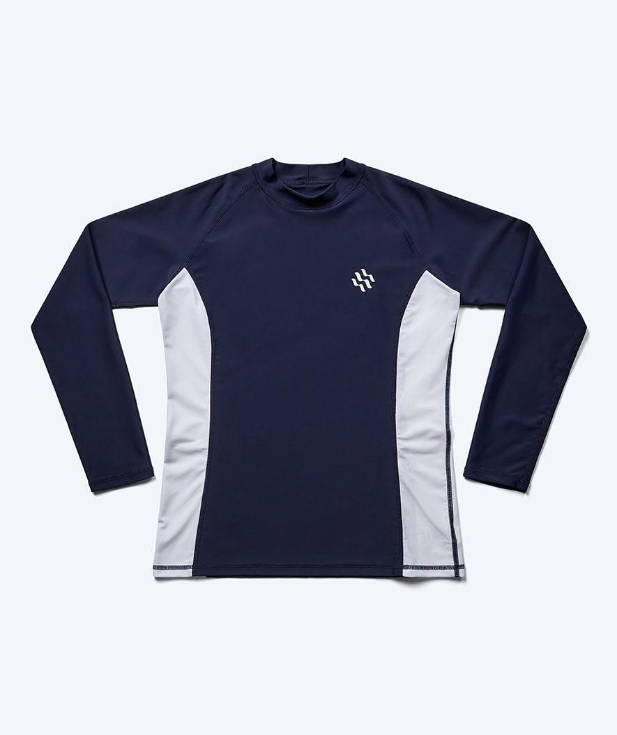Watery UV-shirt for men - Talcott Long Sleeve Rashguard - Darkblue/white