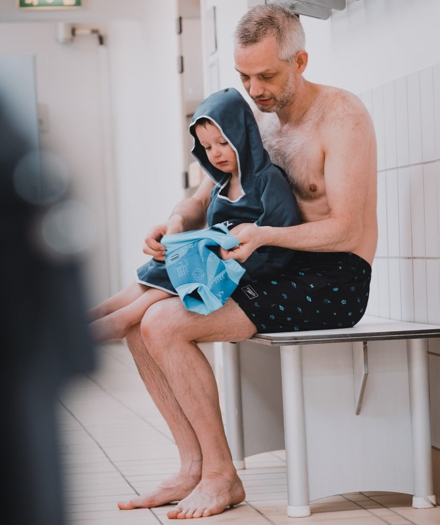 Watery swim nappies for kids - Neoprene Swim Nappy - Nordic Blue Stripes