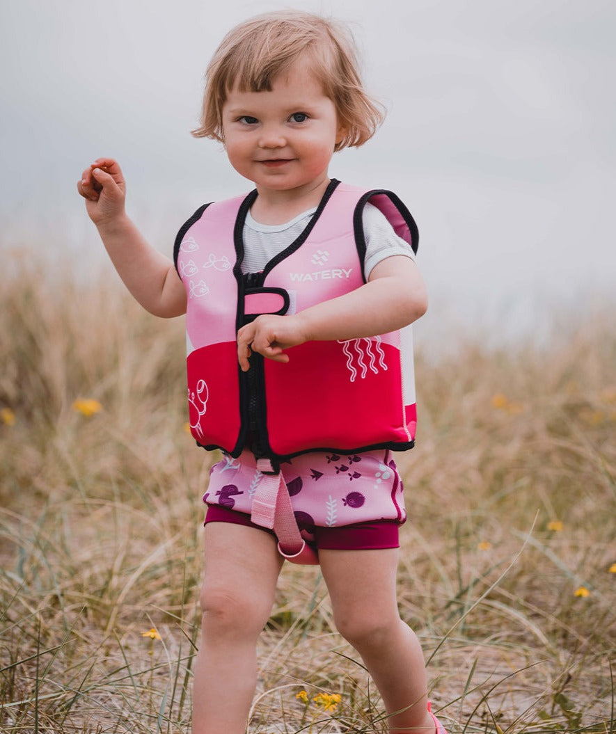 Watery swim nappies for kids - Neoprene Swim Nappy - Atlantic Orange