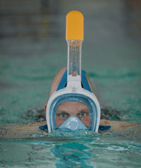 Watery full face diving mask for adults - Oxygen - Black