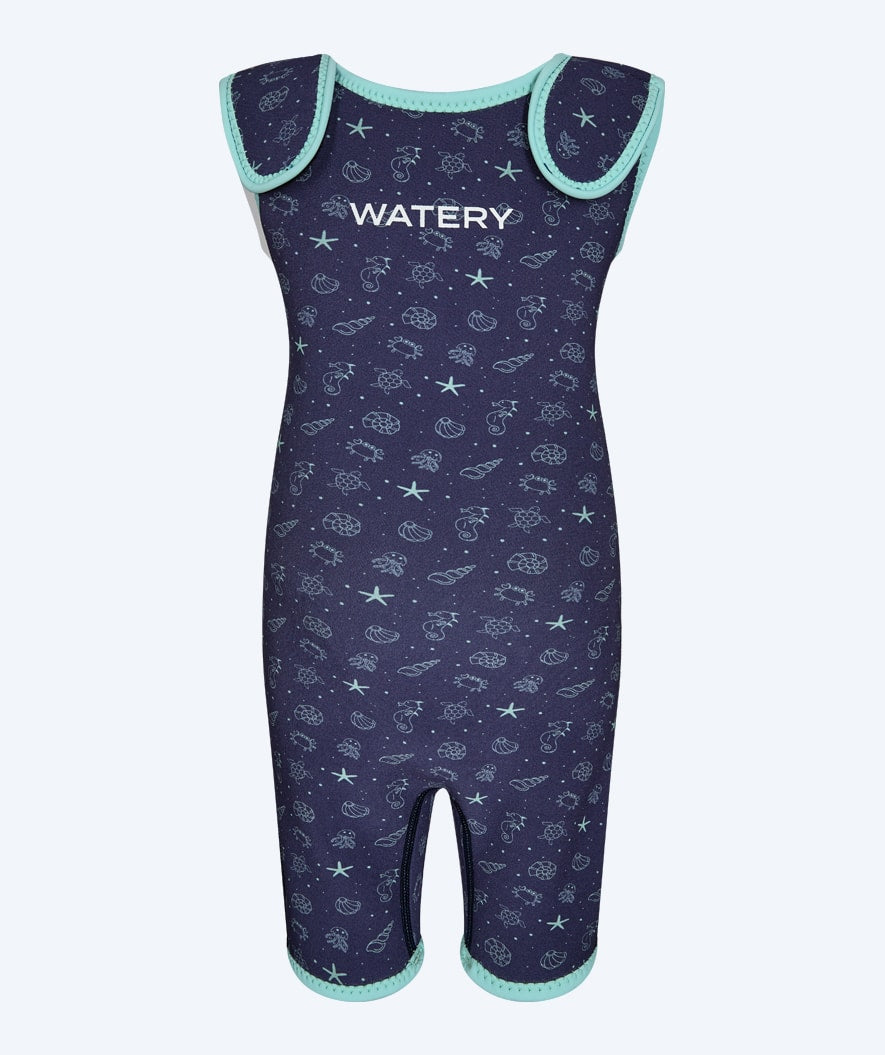 Watery wetsuit for kids - Baia Shorty - Atlantic Turquoise