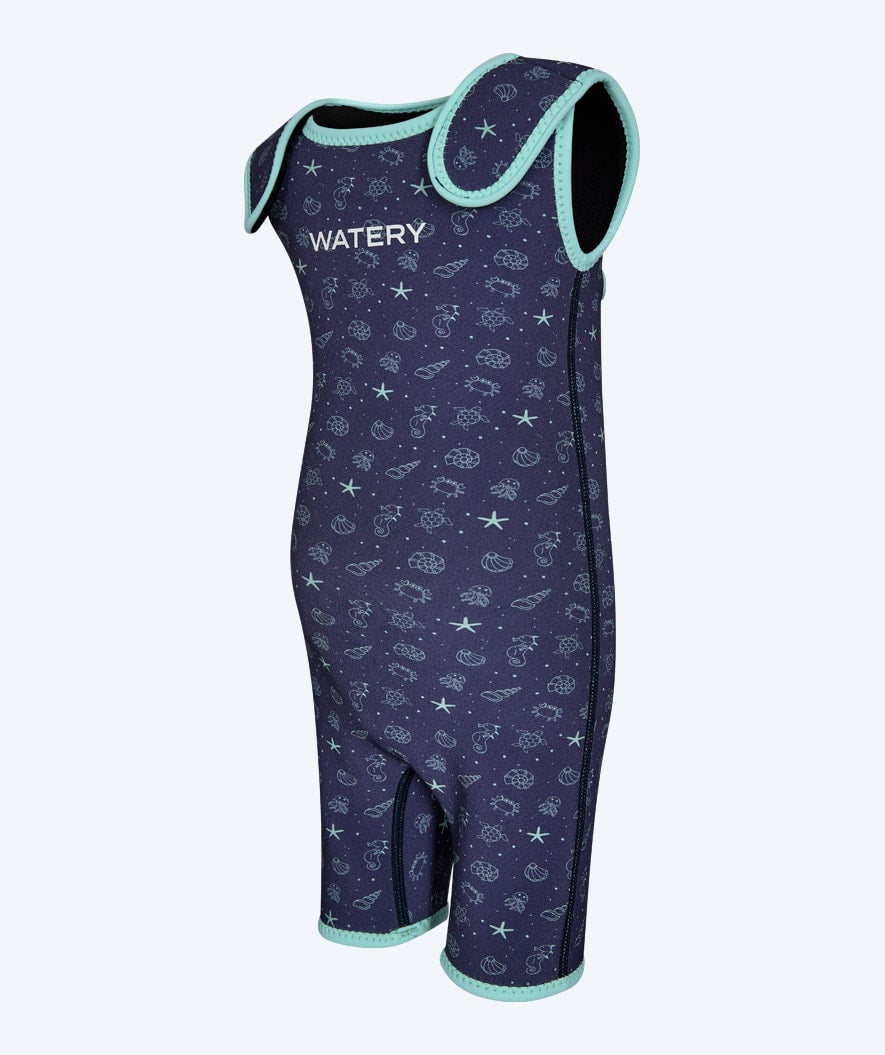 Watery wetsuit for kids - Baia Shorty - Atlantic Turquoise