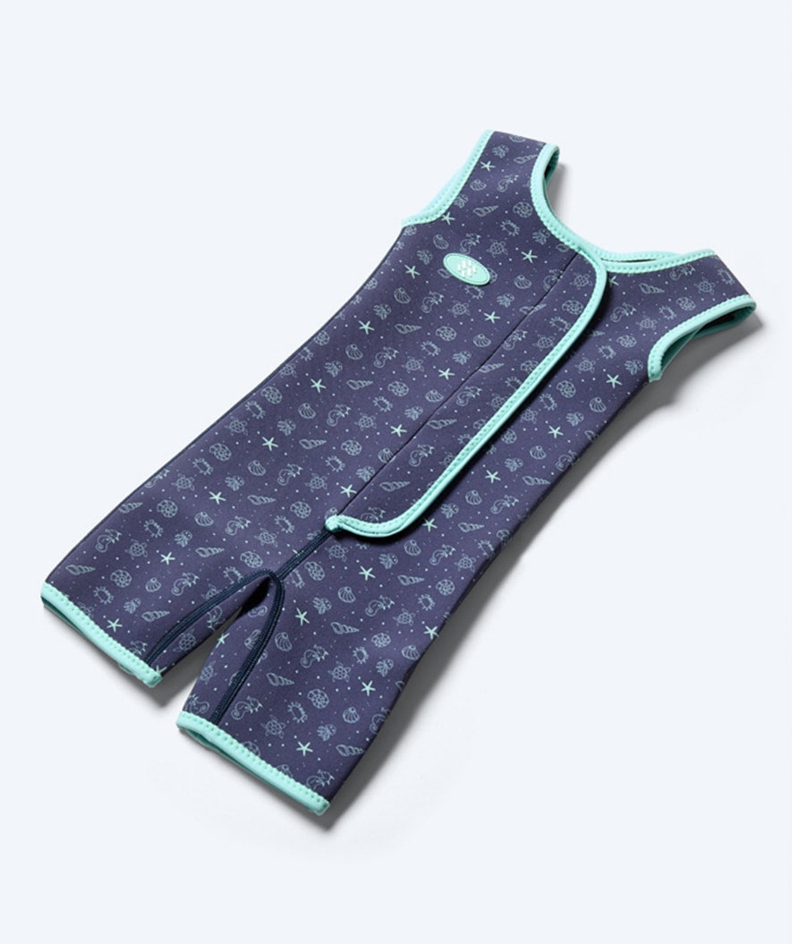 Watery wetsuit for kids - Baia Shorty - Atlantic Turquoise