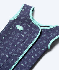 Watery wetsuit for kids - Baia Shorty - Atlantic Turquoise