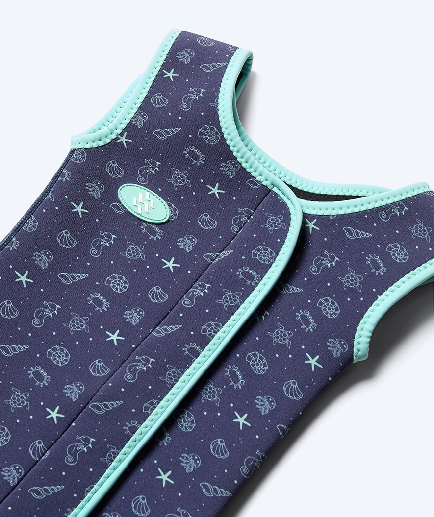 Watery wetsuit for kids - Baia Shorty - Atlantic Turquoise