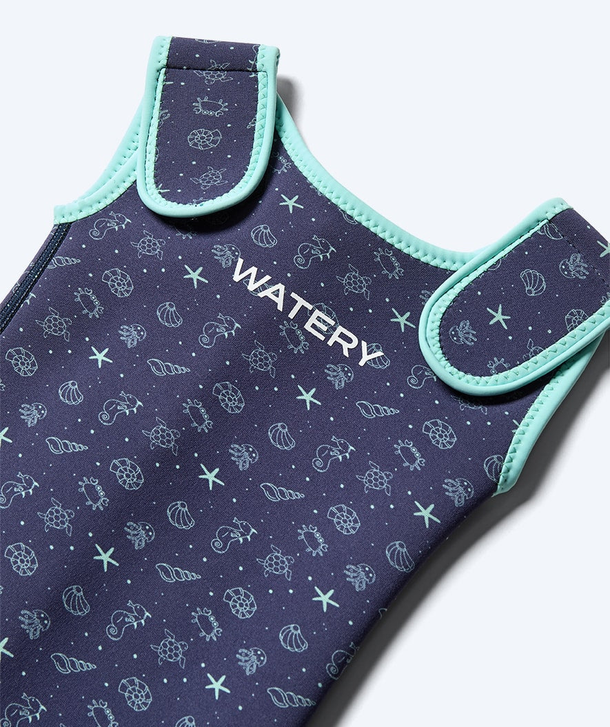 Watery wetsuit for kids - Baia Shorty - Atlantic Turquoise